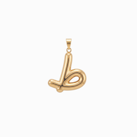 Bubbly Arabic Letter Taa Pendant