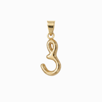 Bubbly Arabic Letter Saad Pendant
