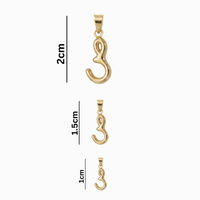 Bubbly Arabic Letter Saad Pendant