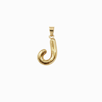 Bubbly Arabic Letter Laam Pendant