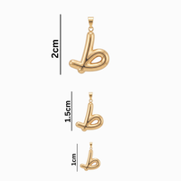 Bubbly Arabic Letter Taa Pendant
