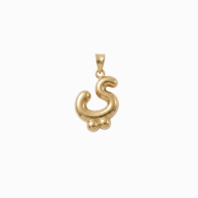 Bubbly Arabic Letter Yaa Pendant