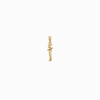 Bubbly Arabic Letter Alif Pendant