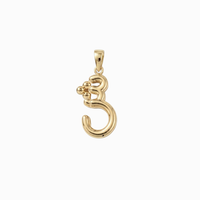 Bubbly Arabic Letter Sheen Pendant