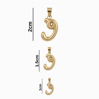 Bubbly Arabic Letter Faa Pendant