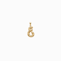 Bubbly Arabic Letter Ain Pendant