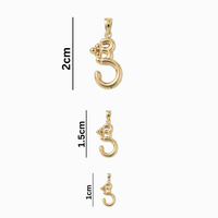 Bubbly Arabic Letter Sheen Pendant