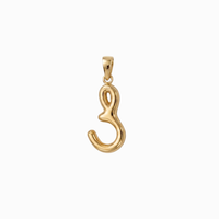 Bubbly Arabic Letter Saad Pendant