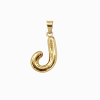 Bubbly Arabic Letter Laam Pendant