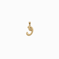Bubbly Arabic Letter Faa Pendant