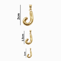 Bubbly Arabic Letter Laam Pendant