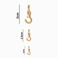 Bubbly Arabic Letter Saad Pendant