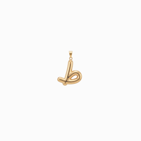 Bubbly Arabic Letter Taa Pendant