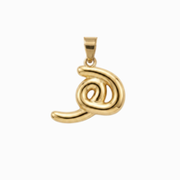 Bubbly Arabic Letter Haa Pendant