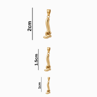 Bubbly Arabic Letter Alif Kasra Pendant