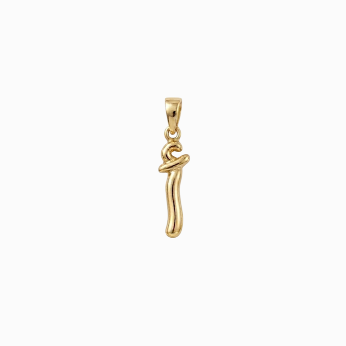 Bubbly Arabic Letter Alif Pendant