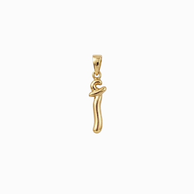 Bubbly Arabic Letter Alif Pendant
