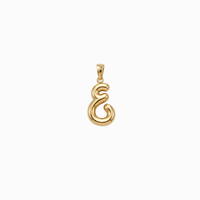 Bubbly Arabic Letter Ain Pendant