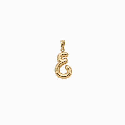 Bubbly Arabic Letter Ain Pendant