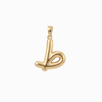 Bubbly Arabic Letter Taa Pendant