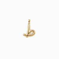 Bubbly Arabic Letter Taa Pendant