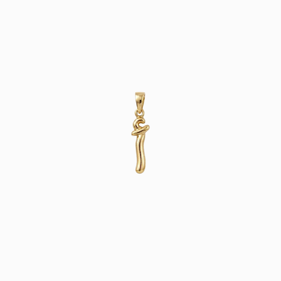 Bubbly Arabic Letter Alif Pendant