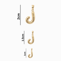 Bubbly Arabic Letter Laam Pendant