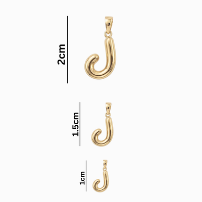 Bubbly Arabic Letter Laam Pendant