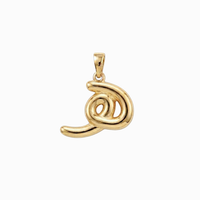 Bubbly Arabic Letter Haa Pendant