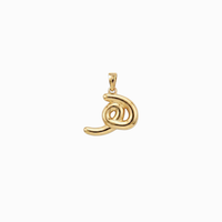 Bubbly Arabic Letter Haa Pendant