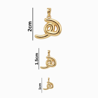 Bubbly Arabic Letter Haa Pendant