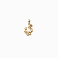 Bubbly Arabic Letter Yaa Pendant