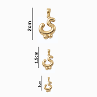 Bubbly Arabic Letter Yaa Pendant