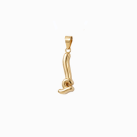 Bubbly Arabic Letter Alif Kasra Pendant