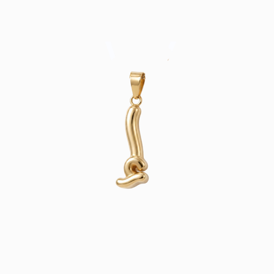 Bubbly Arabic Letter Alif Kasra Pendant