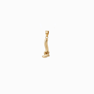 Bubbly Arabic Letter Alif Kasra Pendant