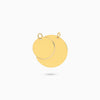 Moon & Crescent Split Engraving Pendant