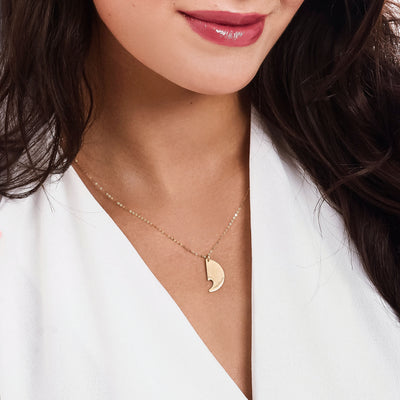 Circle of Love Engraving Pendant right side