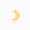 Crescent Moon Engraving Pendan
