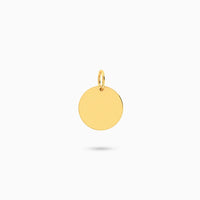 moon Circle Engraving Pendan