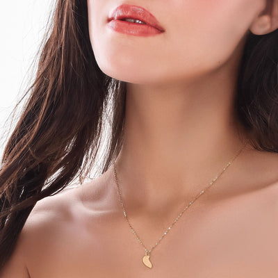 Endless Love Engraving Pendant Left Side