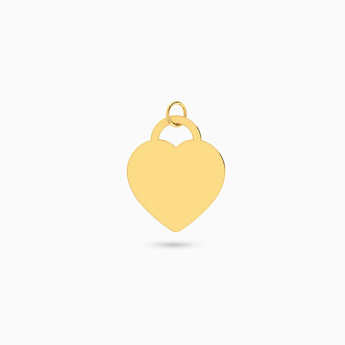 Heart lock Engraving Pendant