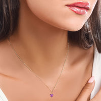 Violet Heart Pendant