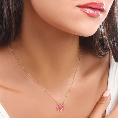 Caged Heart Necklace