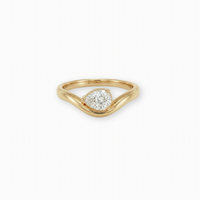 CASCADE FLORA PINKY RING