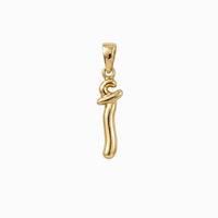Bubbly Arabic Letter Alif Pendant