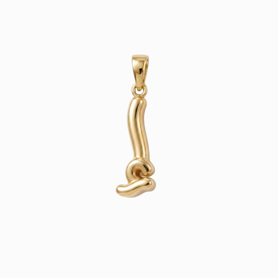 Bubbly Arabic Letter Alif Kasra Pendant