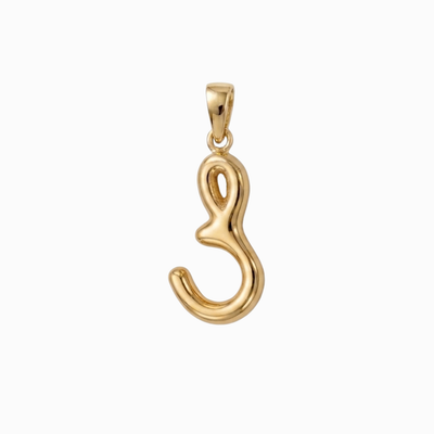 Bubbly Arabic Letter Saad Pendant