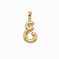 Bubbly Arabic Letter Ain Pendant