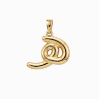 Bubbly Arabic Letter Haa Pendant
